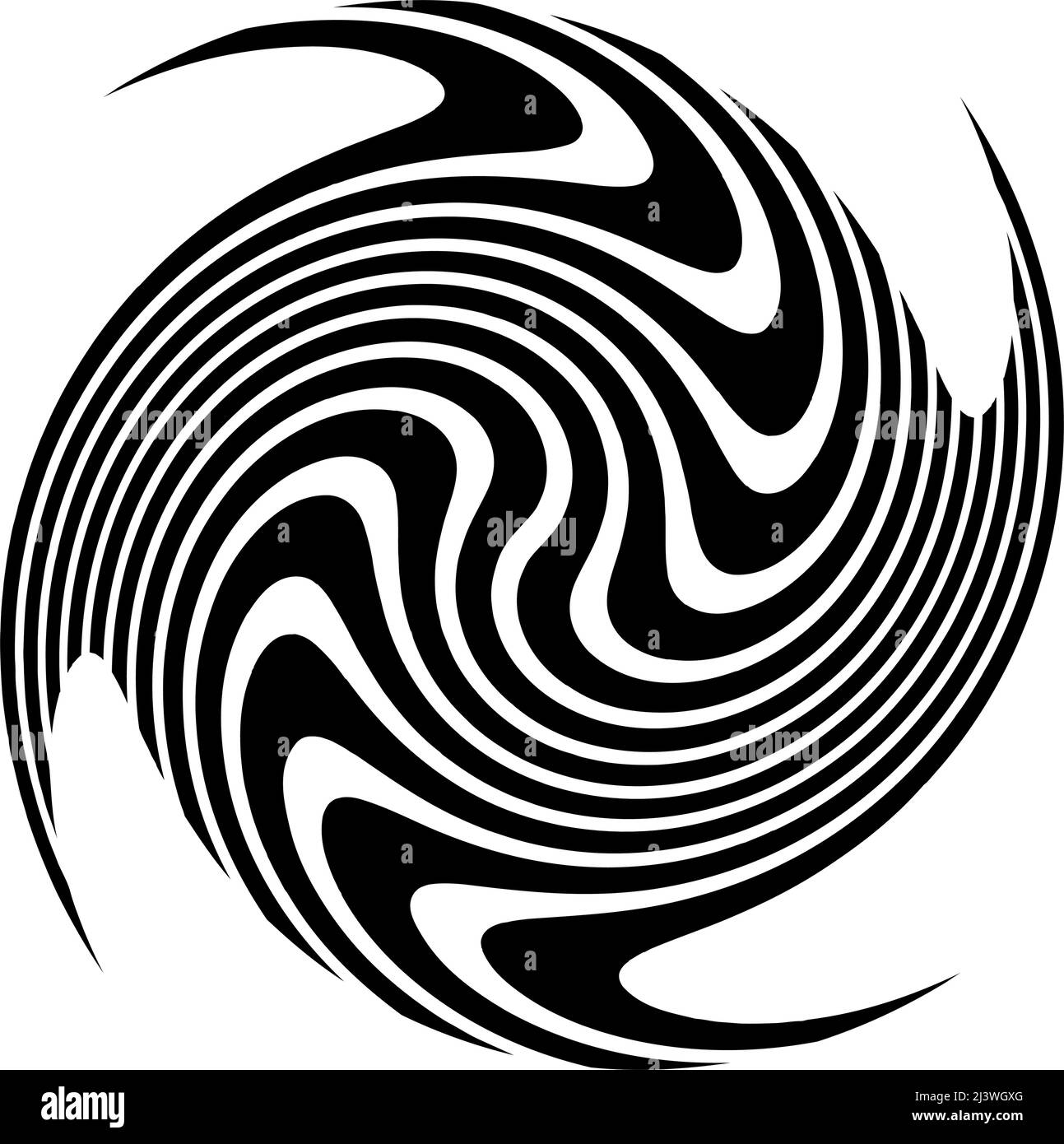Spirestack Shape Spiral, swirl, twirl element. Vortex, eddy, spire and helix vector ...