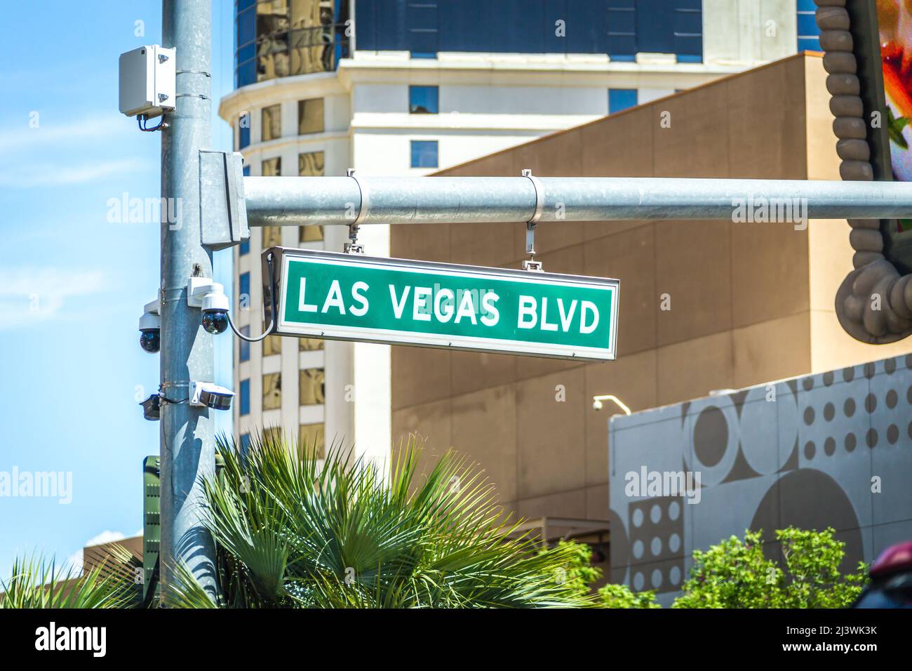 Las Vegas Blvd Road Sign, Las Vegas Stock Photo - Alamy