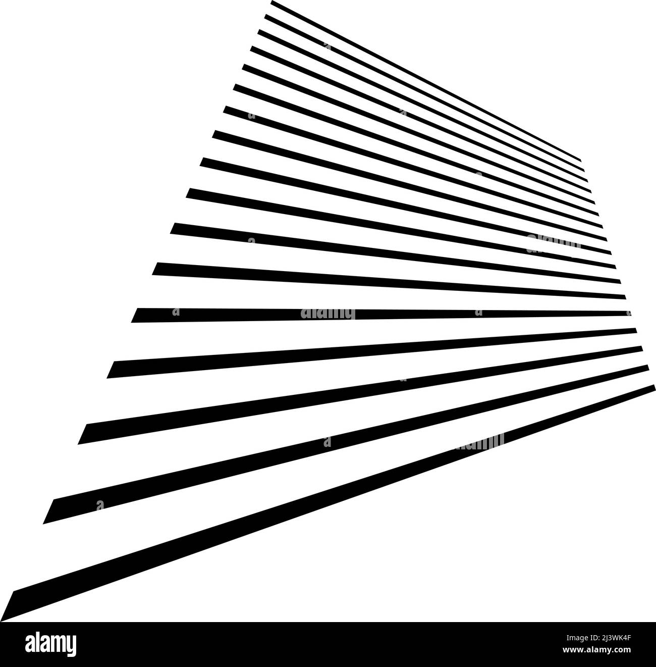 3d dynamic lines, stipes in perspective vanishing, diminishing into ...
