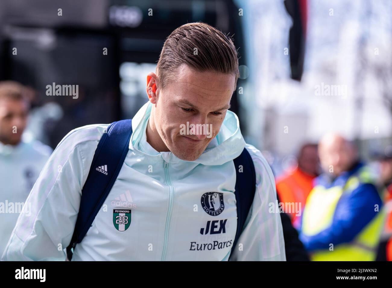 Almelo - Jens Toornstra of Feyenoord during the match between Heracles  Almelo v Feyenoord at Erve Asito Stadion on 10 April 2022 in Almelo,  Netherlands. (Box to Box Pictures/Yannick Verhoeven Stock Photo - Alamy