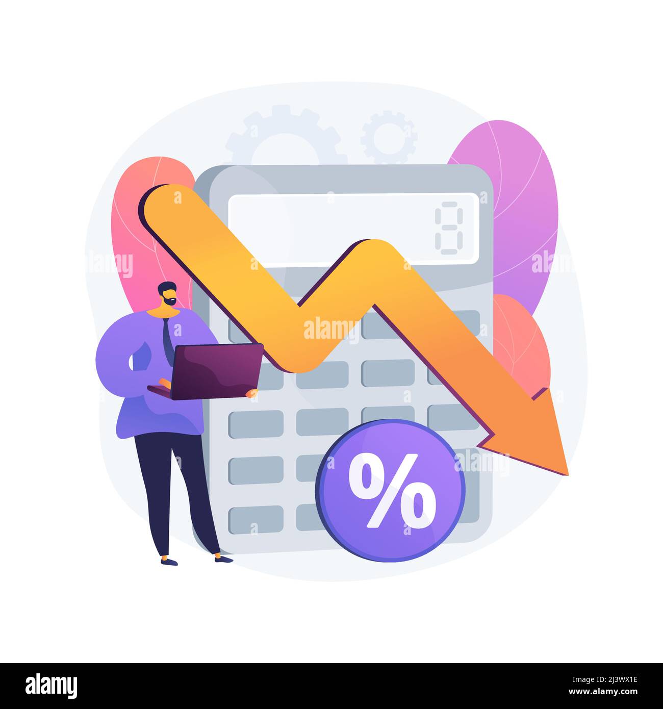 Calculate losses Stock Vector Images Alamy