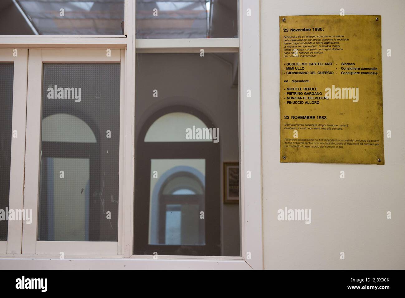Sant'Angelo dei Lombardi, Avellino, Italy 11/02/2015 memorial plaque