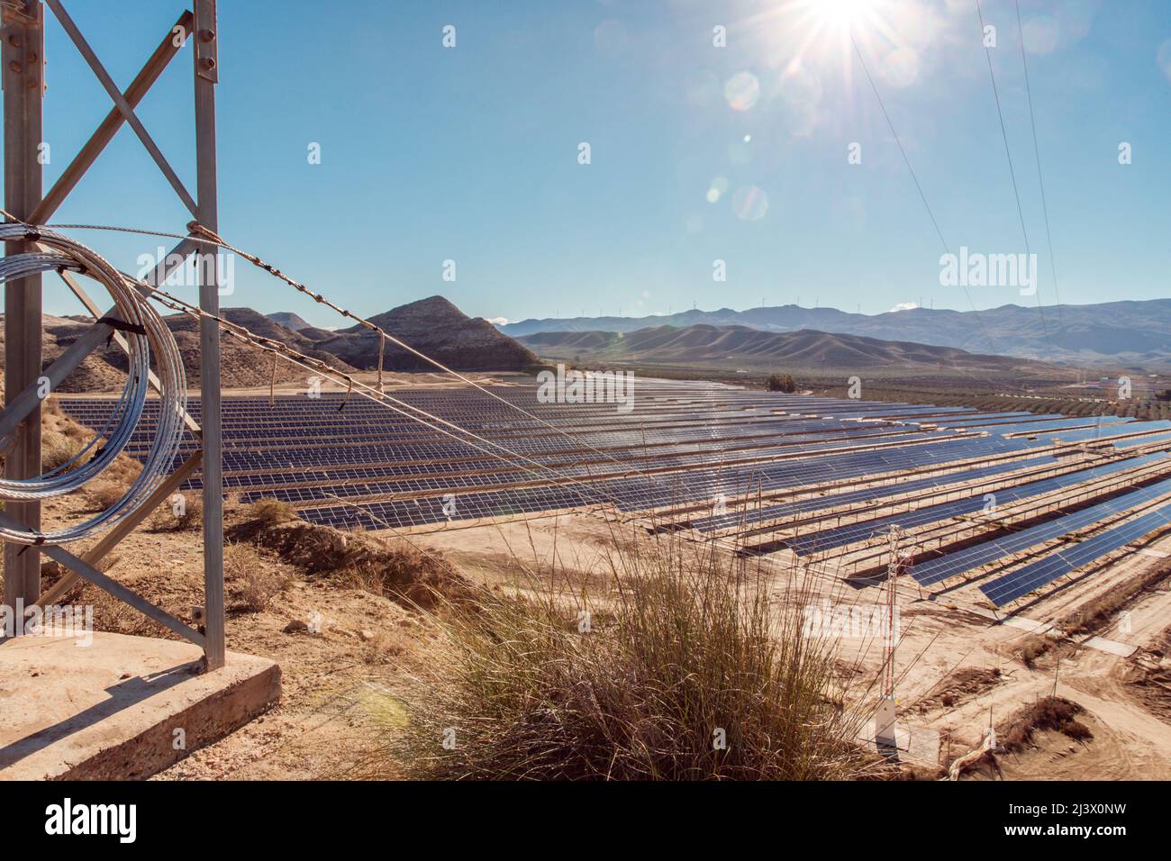 Solar power plant in tabernas desert hi-res stock photography and ...