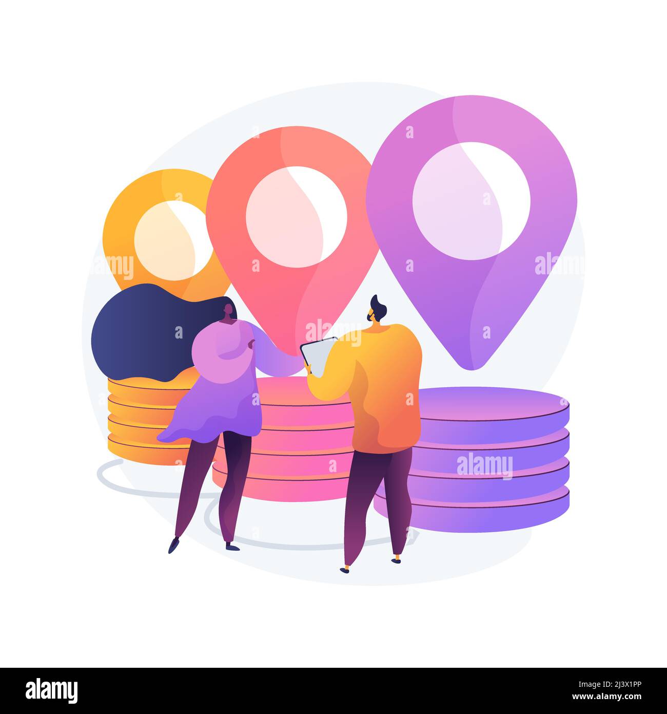 Supply chain management abstract concept vector illustration. Logistics