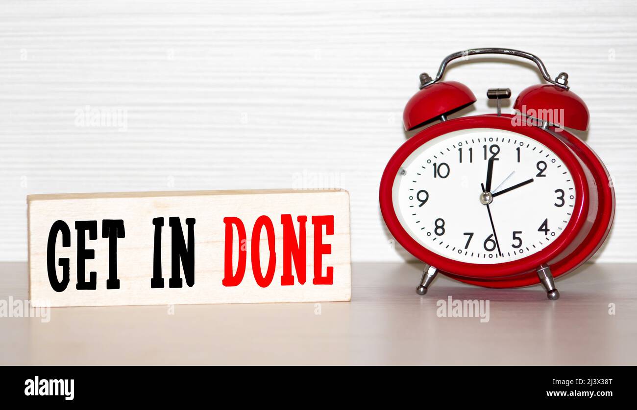 Get it Done. Motivational inspirational business marketing words quotes