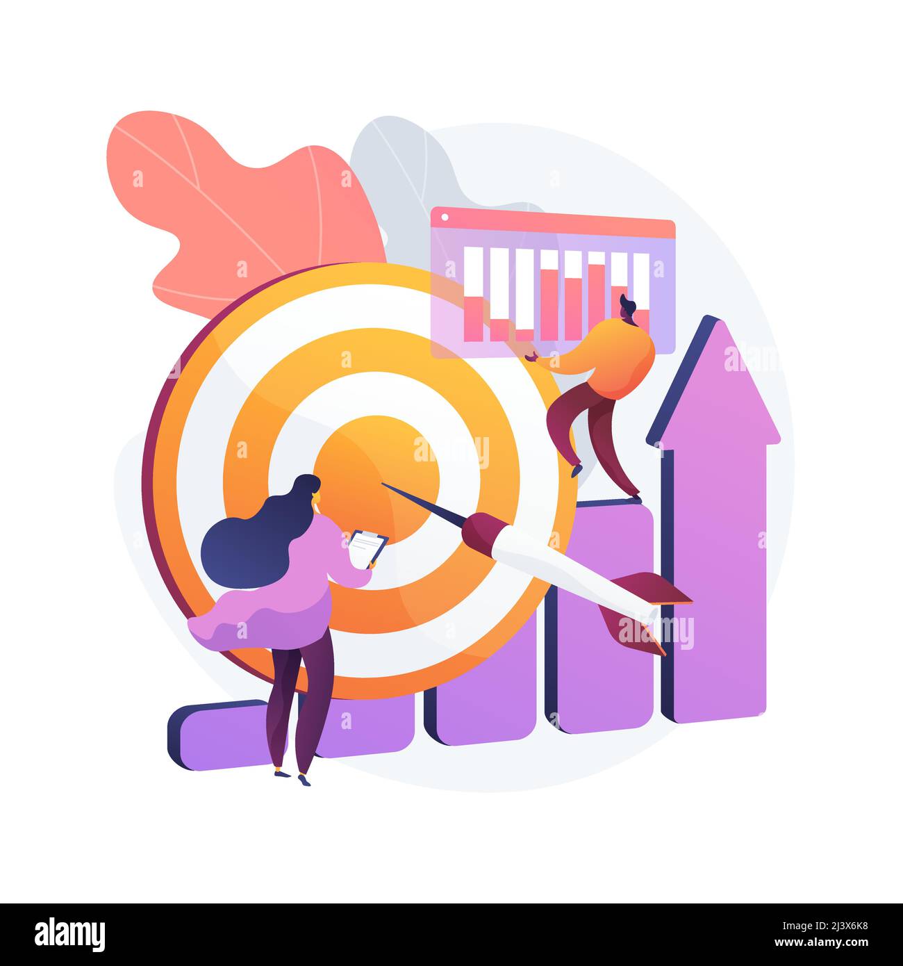 Data initiative abstract concept vector illustration. Open platform, information initiative, metadata study, data driven startup, research and develop Stock Vector