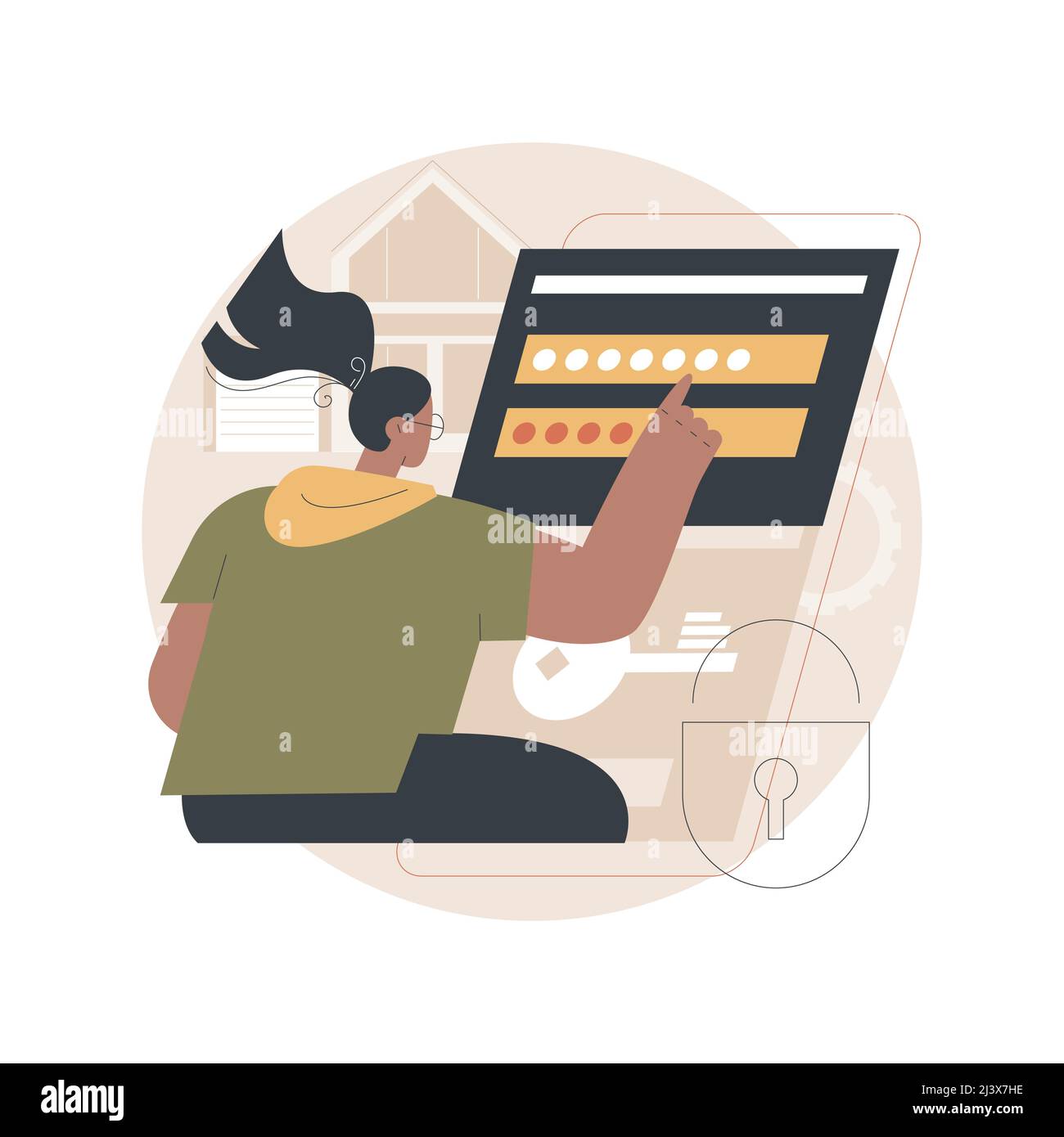 Access control system abstract concept vector illustration. Security ...