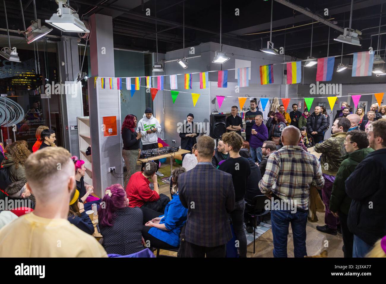 Opening of London's LGBTQ+ centre on Bankside Stock Photo