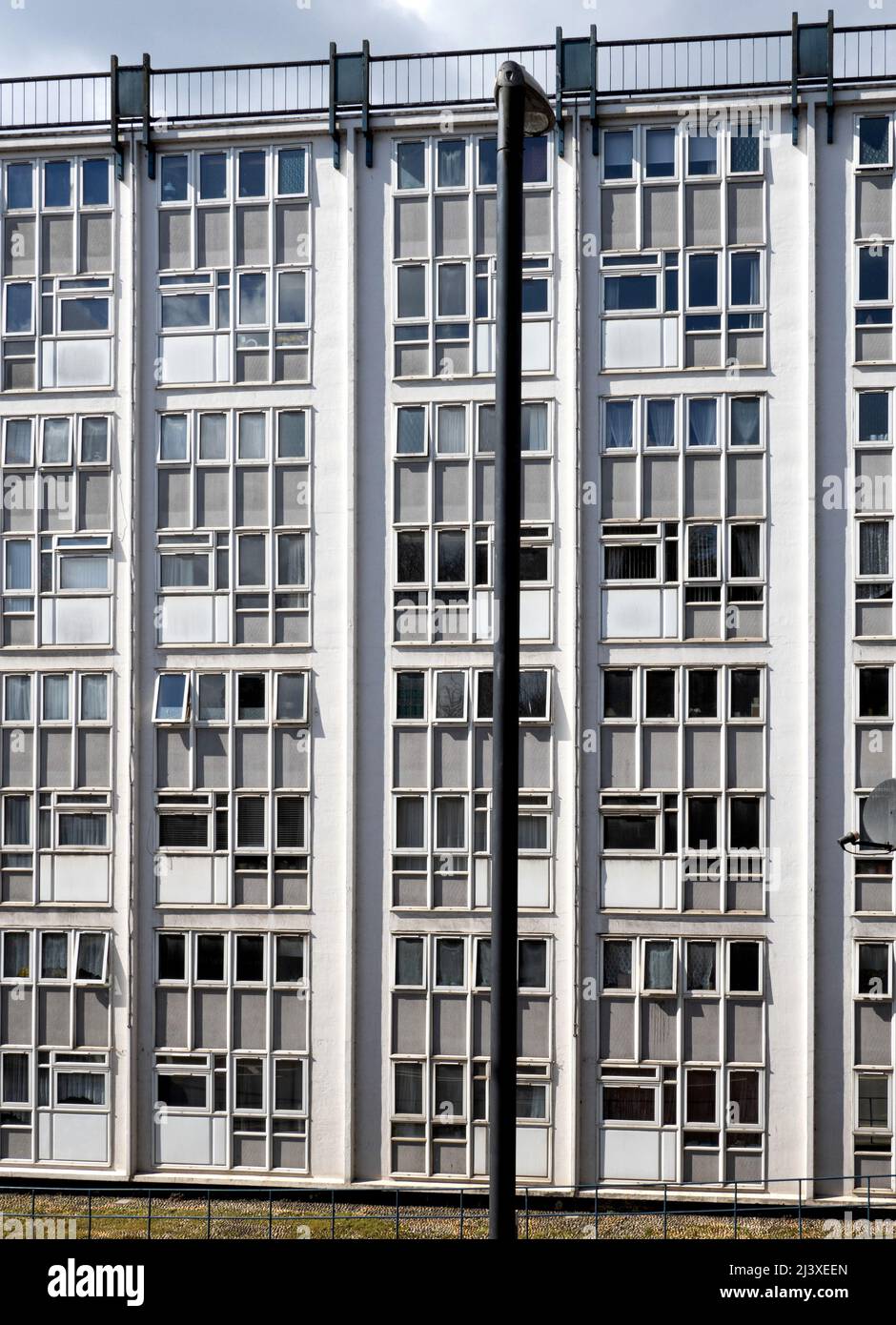 Uncompromising architecture of a block of flats in Bristol UK Stock Photo