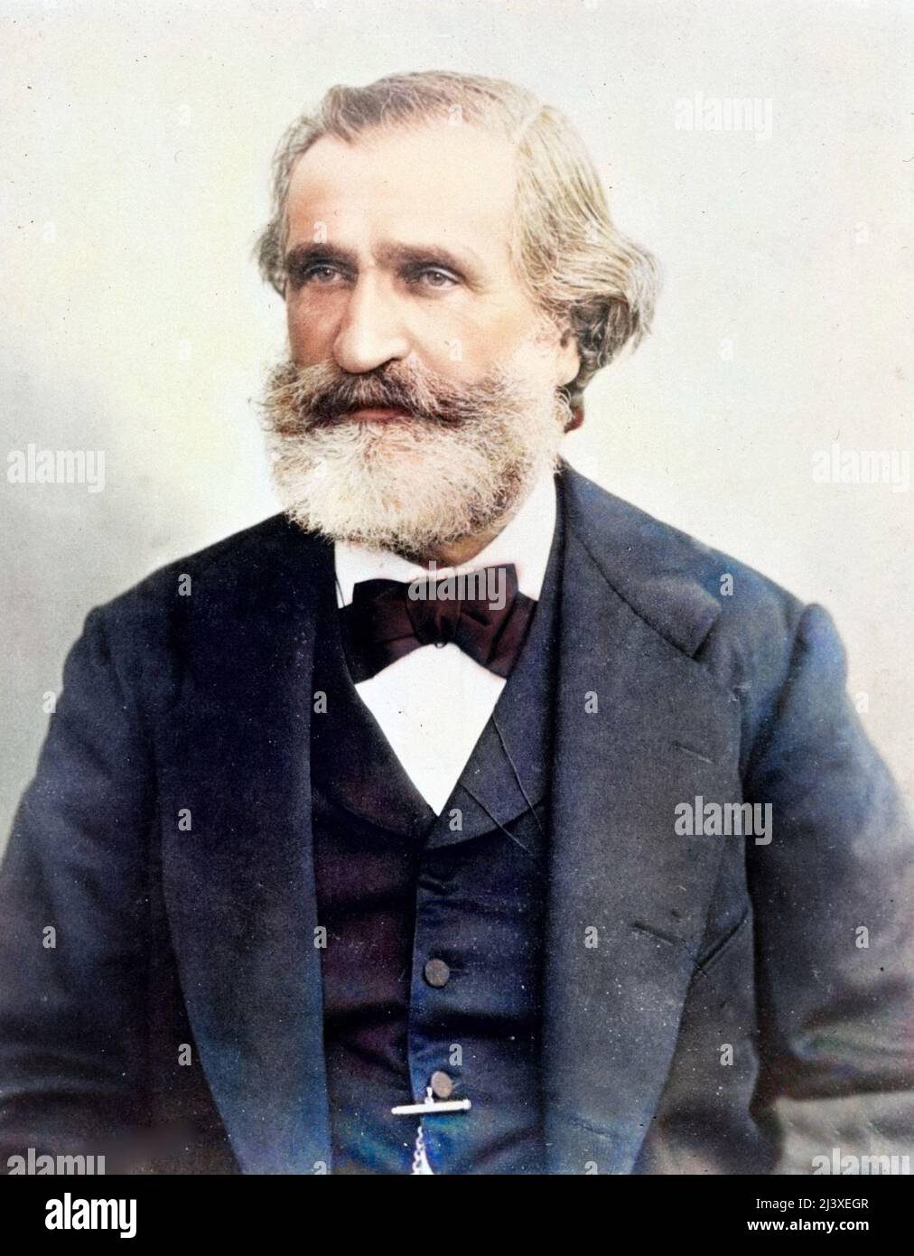 Portrait de Giuseppe Verdi vers 1870 Stock Photo