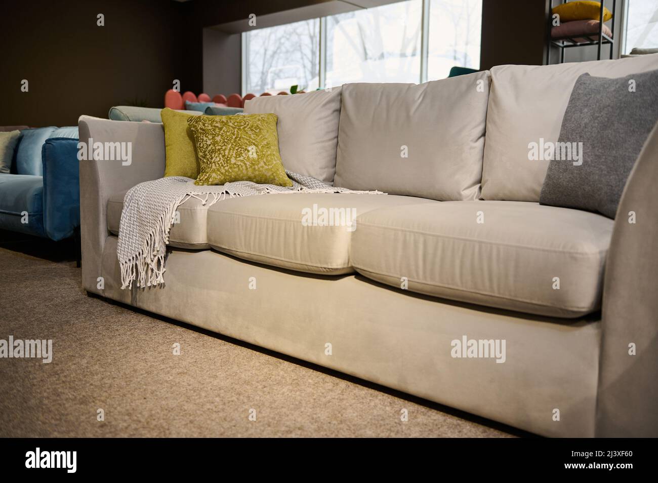 Olive green cushions hires stock photography and images Alamy