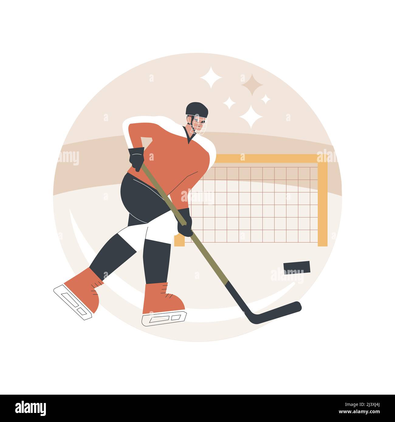 Ice Hockey abstract concept vector illustration