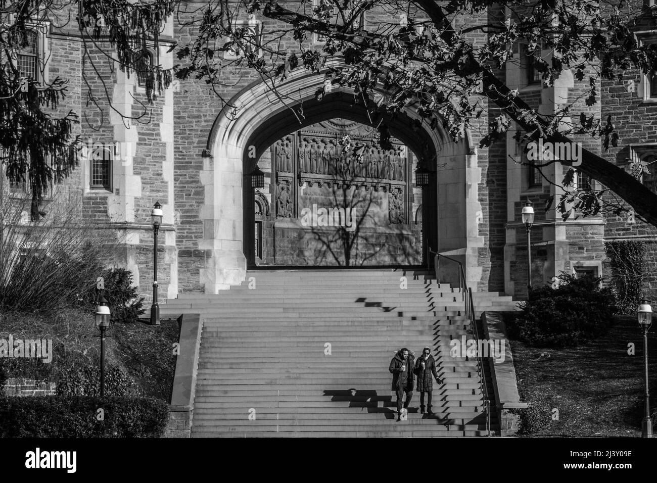 College gothic architecture Black and White Stock Photos & Images - Alamy