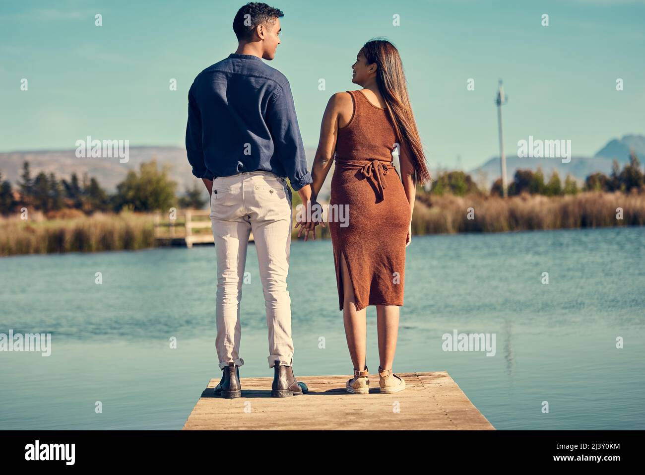Indian couple holding hands on hi-res stock photography and images - Alamy