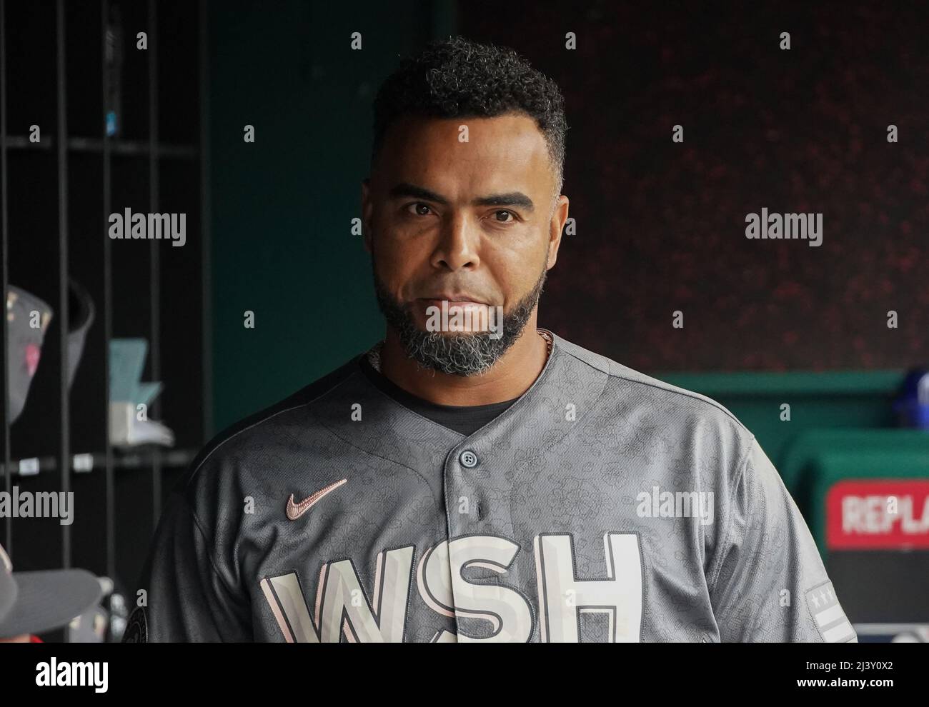 WASHINGTON, DC - APRIL 10: Washington Nationals designated hitter Nelson  Cruz (23) during a MLB game between the Washington Nationals and the New  York Mets, on April 10, 2022, at Nationals Park