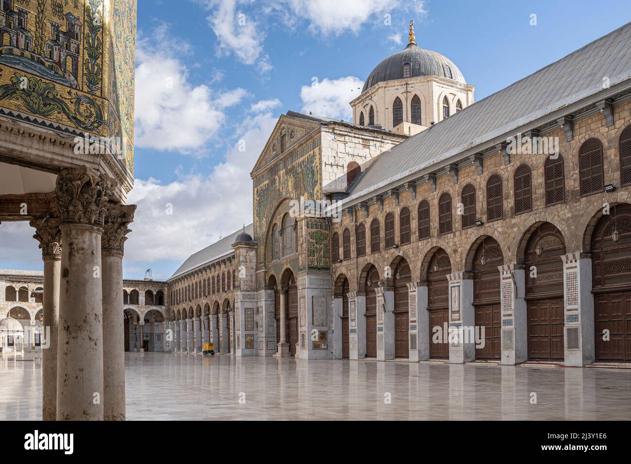 Grand Mosque, Umayyad mosque, Damascus, Syria Stock Photo