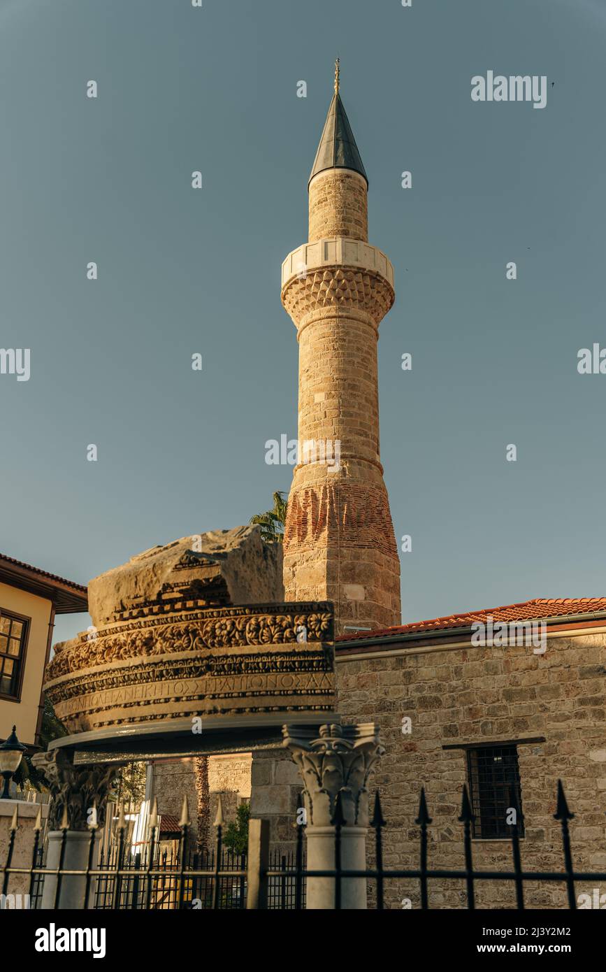 Minare Fluted Minaret Mosque (Yivli Minare Camii), Mosque in Old town Kaleici ...