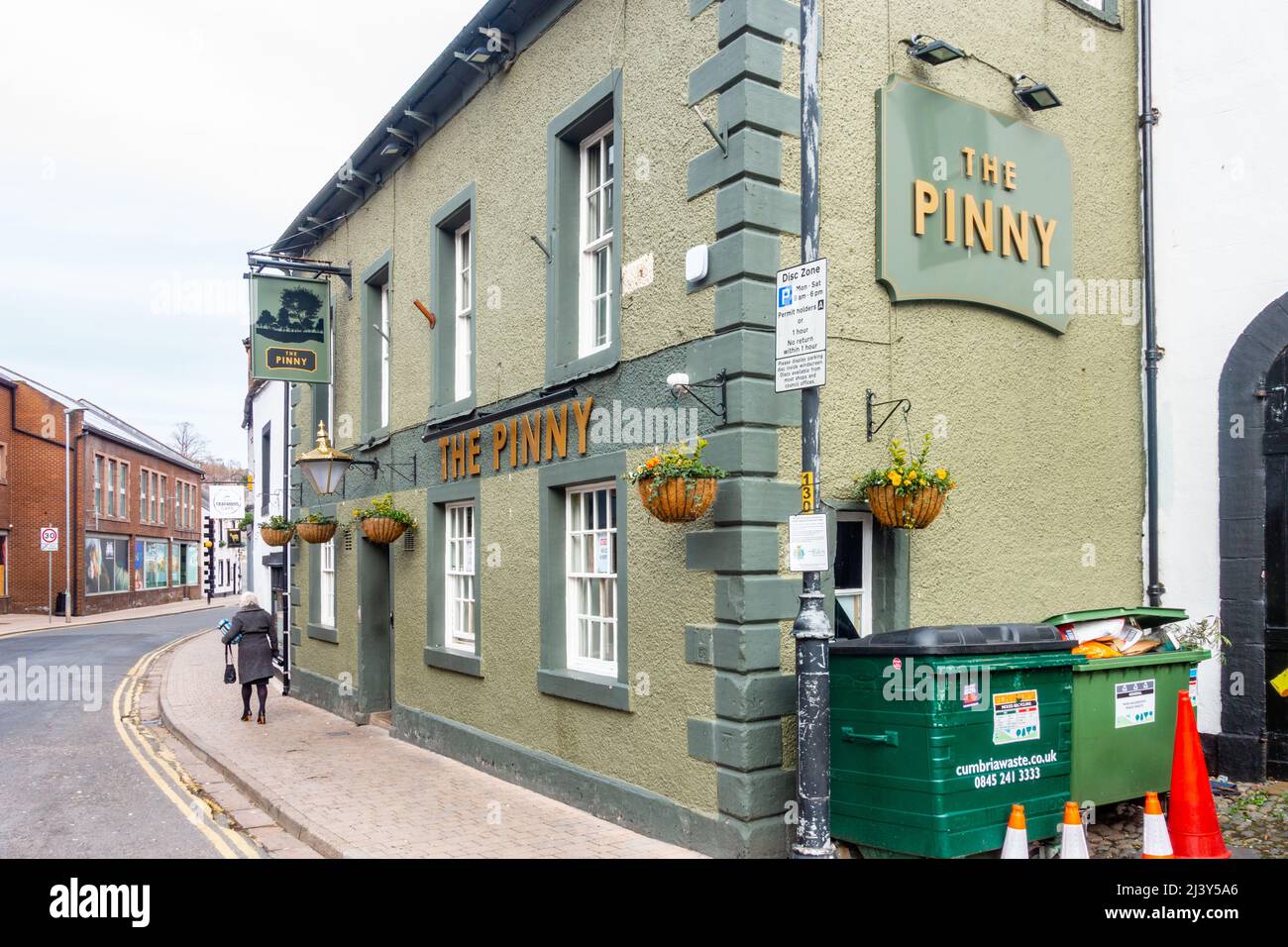 The Pinny, a pub in Penrith, Cumbria, UK Stock Photo