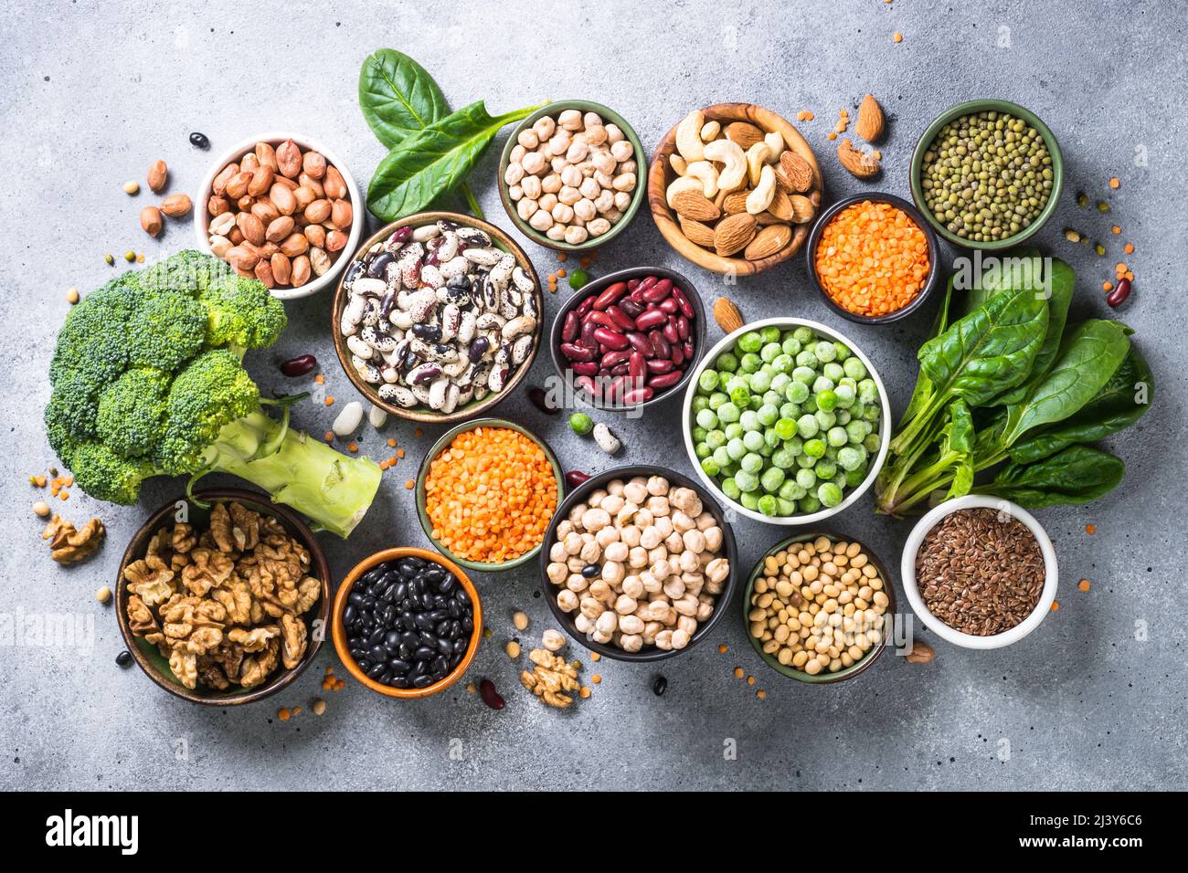 Vegan protein source top view Stock Photo Alamy Vegan protein source top view Stock Photo Alamy
