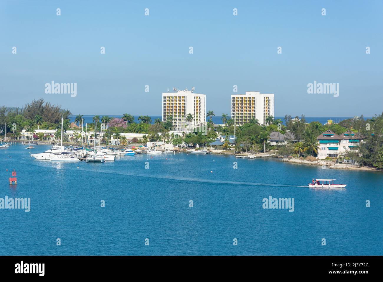 Sunset Drive, Montego Bay, St James Parish, Jamaica, Greater Antilles, Caribbean Stock Photo