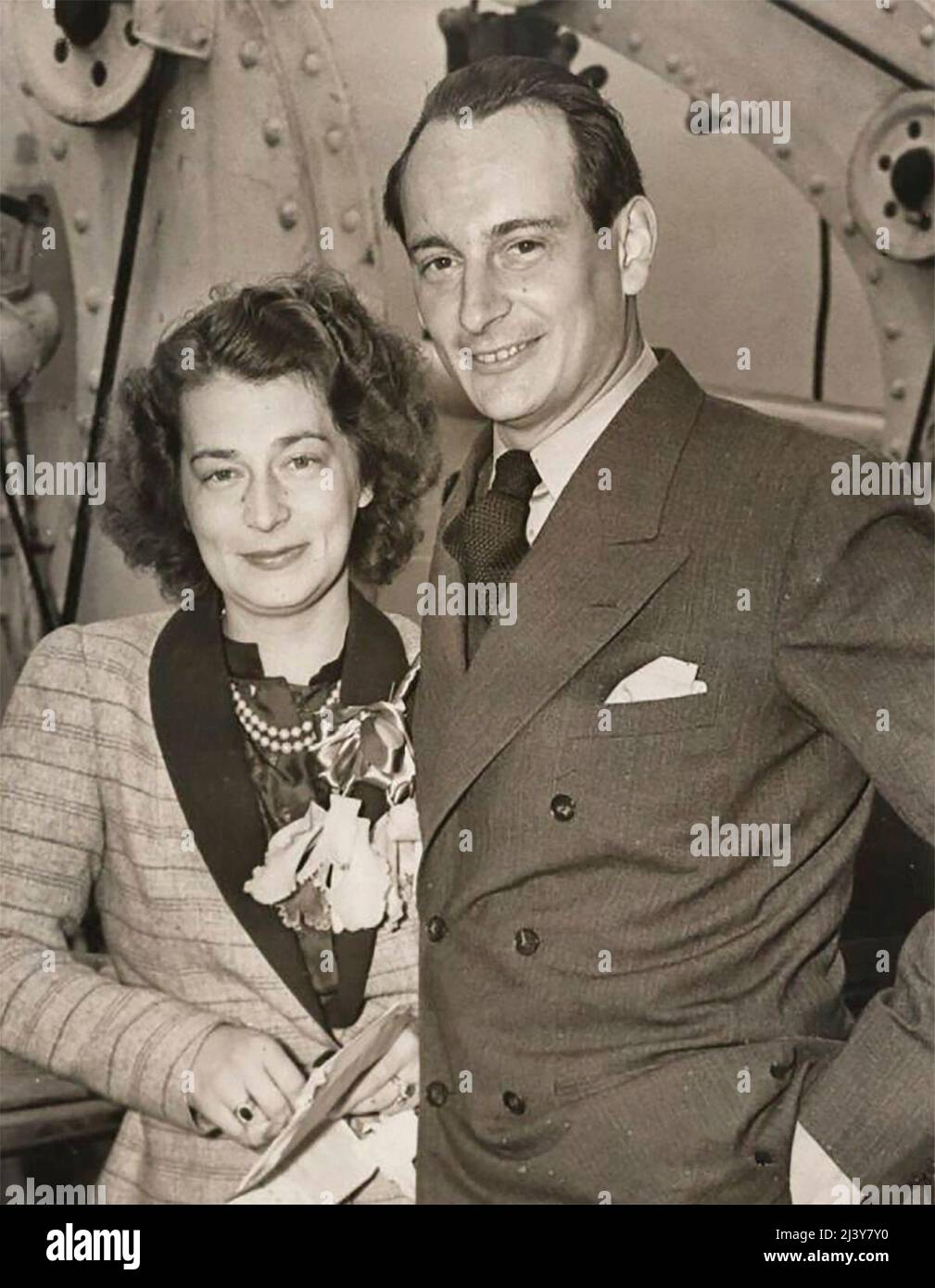 Kira Kirillovna with husband Ludwig Ferdinand Prusskim. circa 1938 Stock Photo