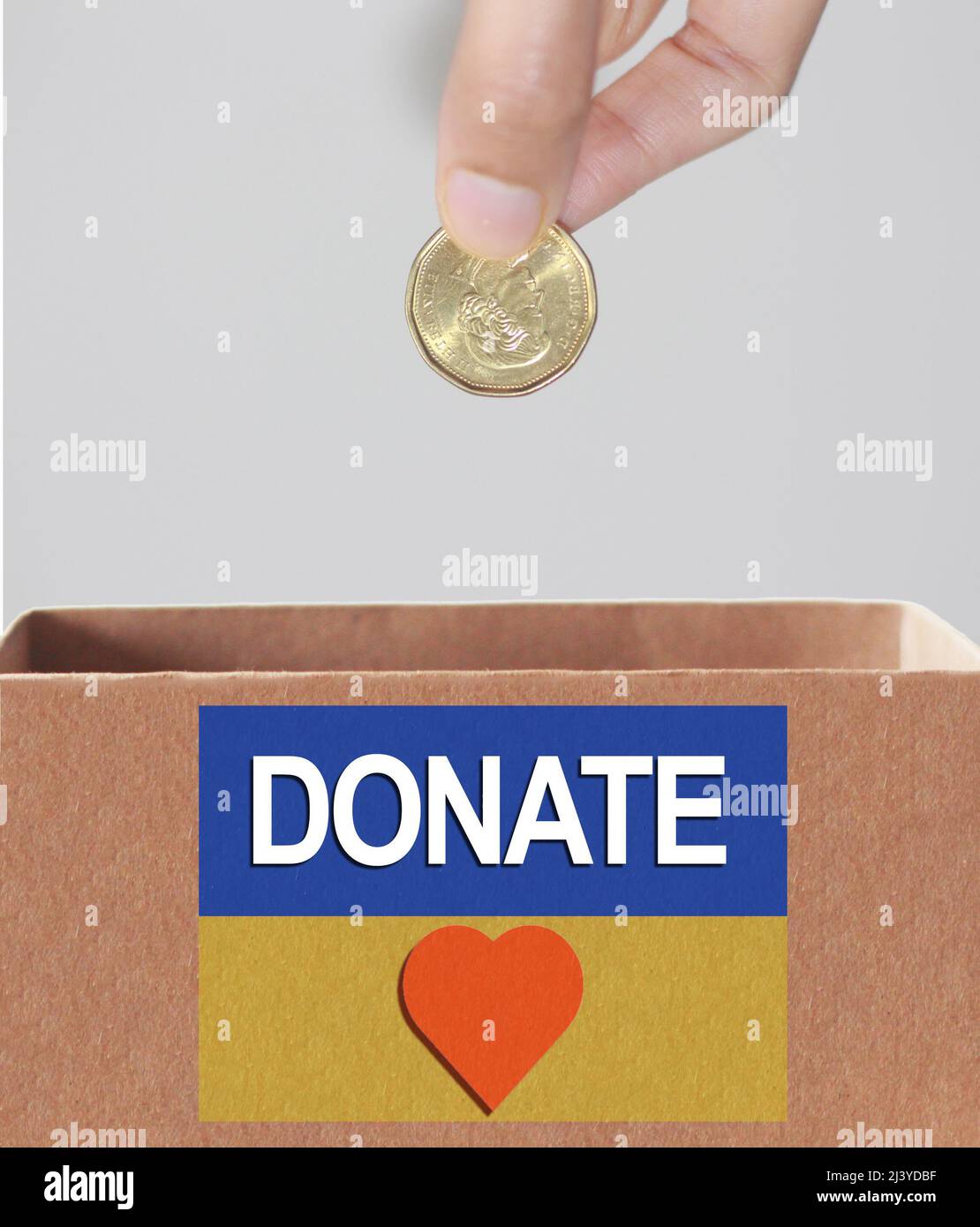 Donate for ukraine Stock Photo