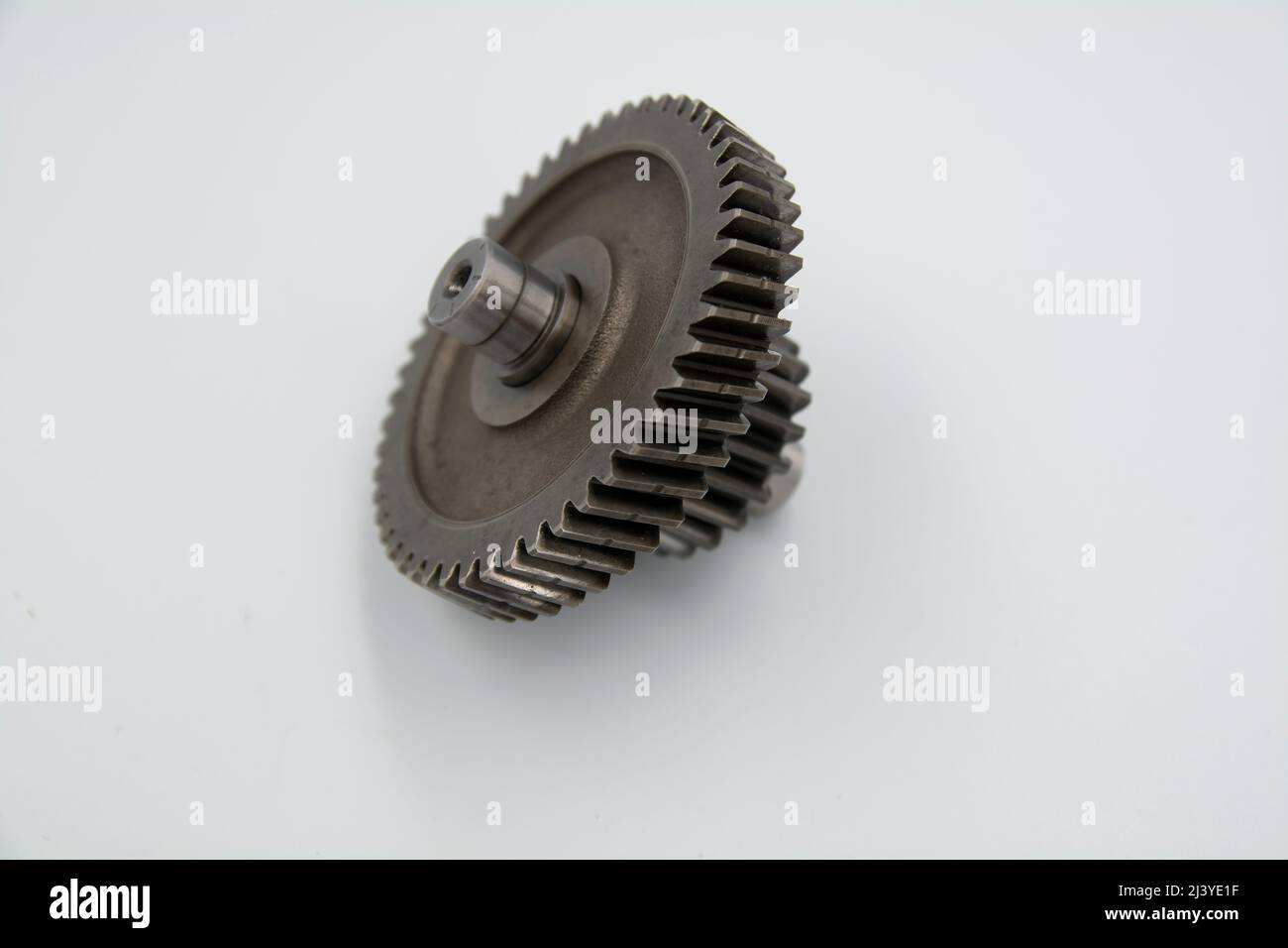 Gear set of a motorcycle gearbox Stock Photo