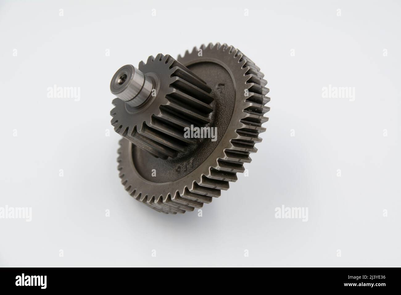 Gear set of a motorcycle gearbox Stock Photo Alamy