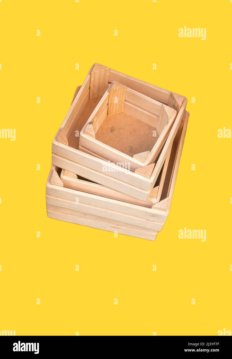 Wooden Shipping Crate. Wooden Box used to ship goods and products