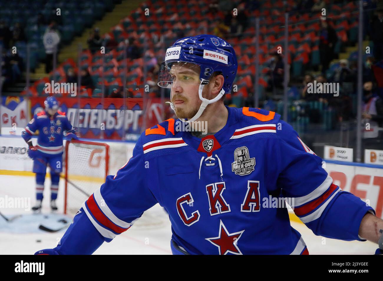 CSKA Moscow KHL 2021-22 Russian Hockey Jersey Dark Alternative 1