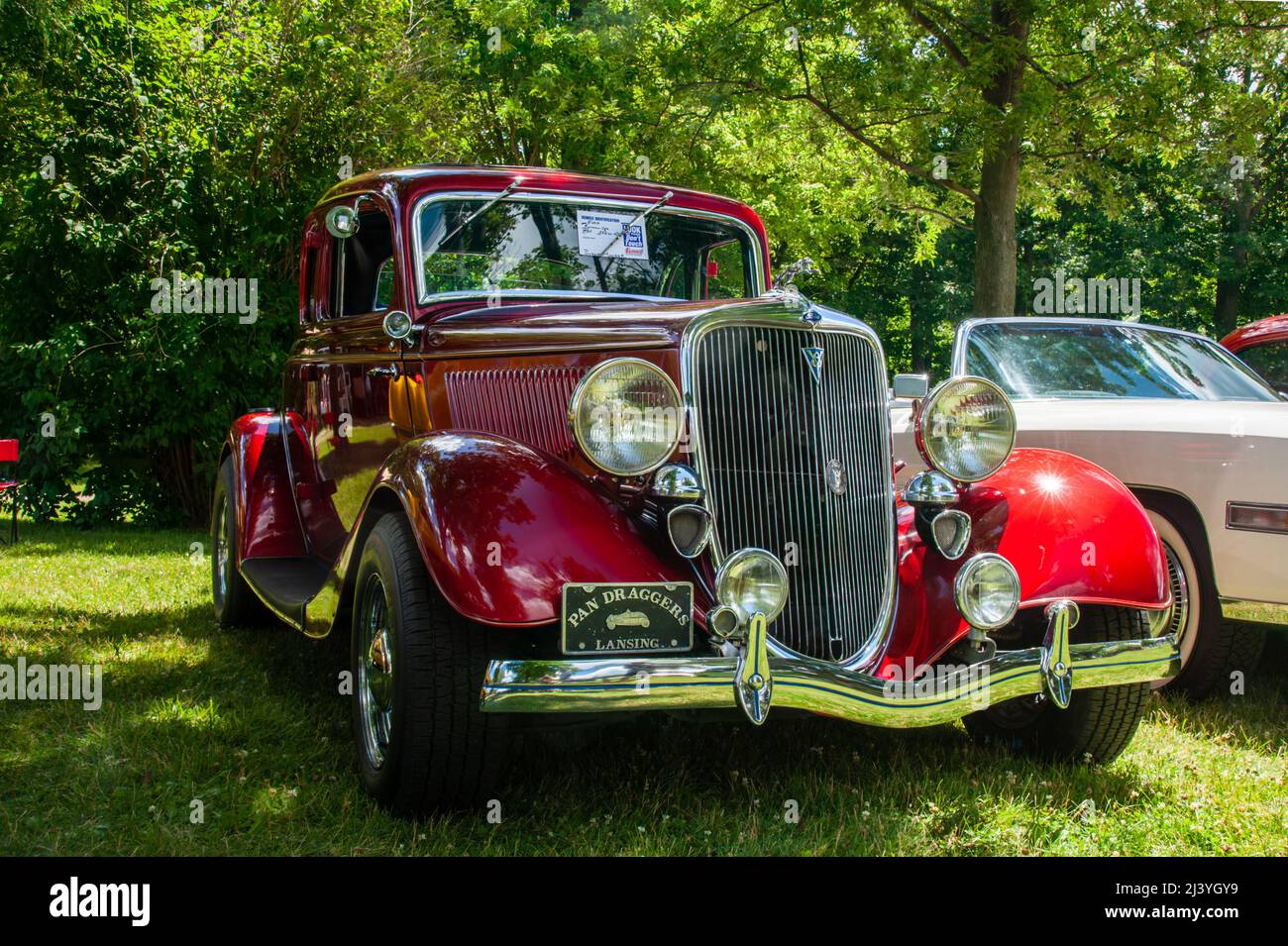 Grand Ledge, MI July 8, 2017 Beautiful Candy Apply Red 1934 Ford