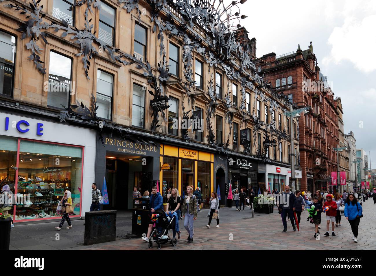 Princes Square in Buchanan street in Glasgow, Scotland Stock Photo