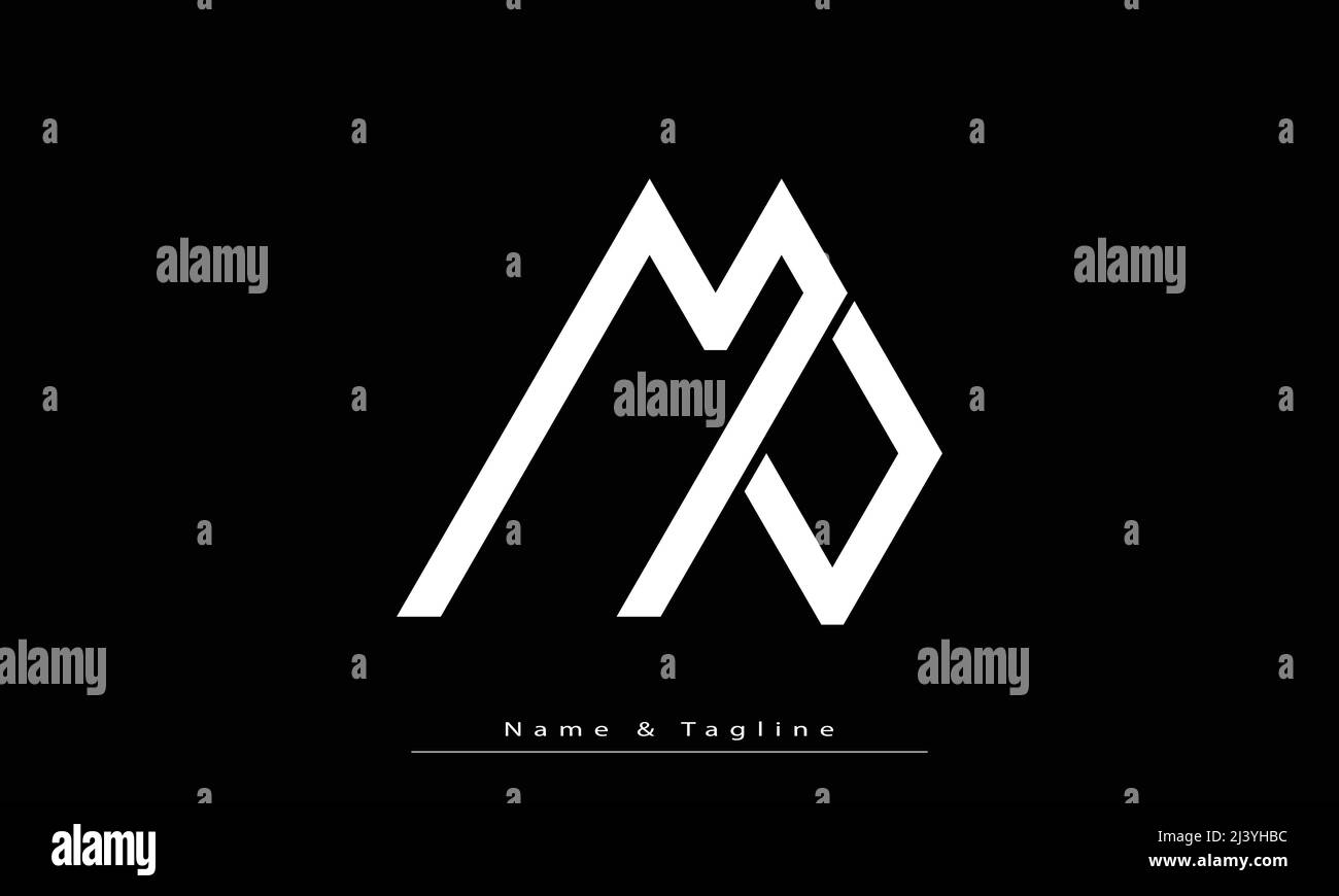 Alphabet letters Initials Monogram logo MV , VM Stock Vector Image ...