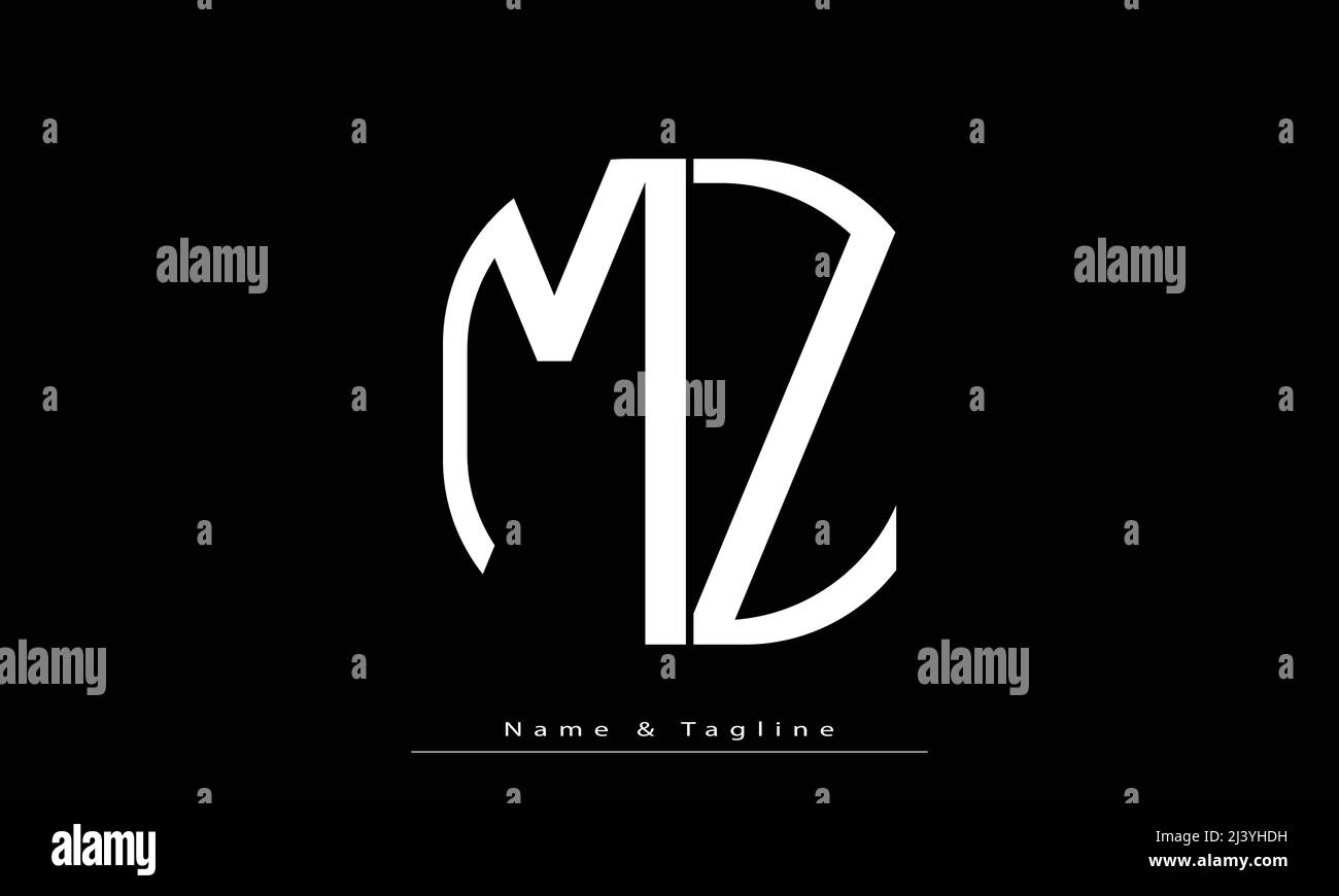 Alphabet letters Initials Monogram logo MZ , ZM Stock Vector Image ...