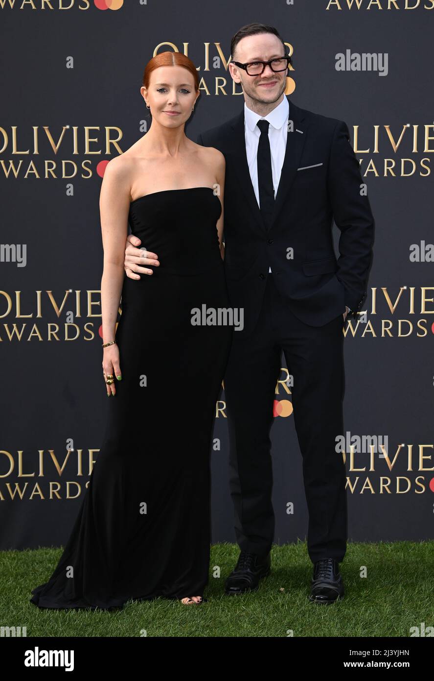 London, UK. April 10th, 2022, London, UK. Stacey Dooley and Kevin Clifton attending The Olivier Awards 2022 at Royal Albert Hall, London. Credit: Doug Peters/EMPICS/Alamy Live News Stock Photo