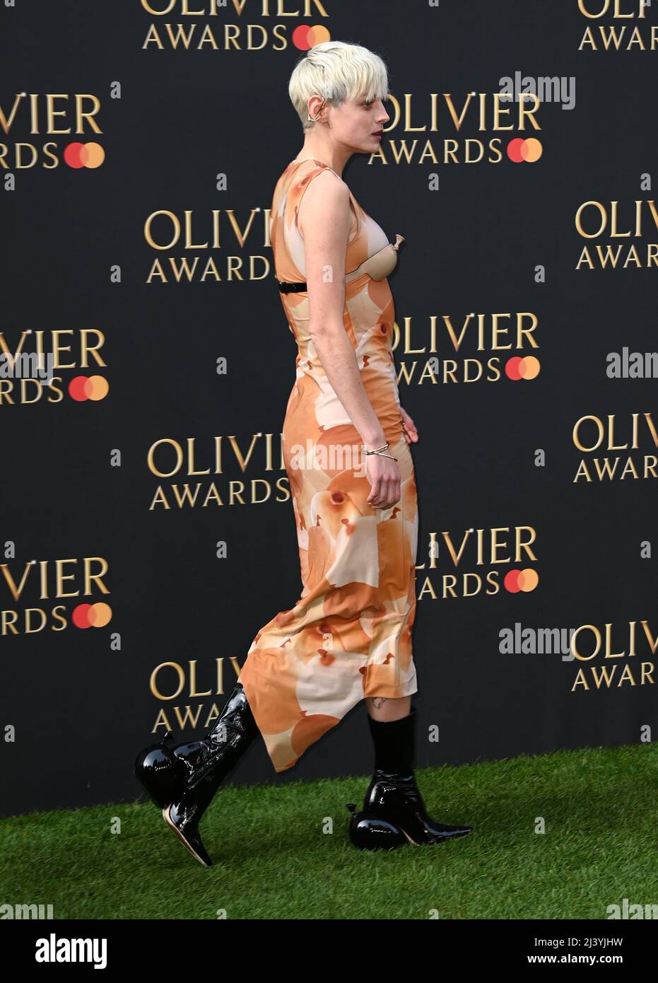 London, UK. April 10th, 2022, London, UK. Emma Corrin attending The
