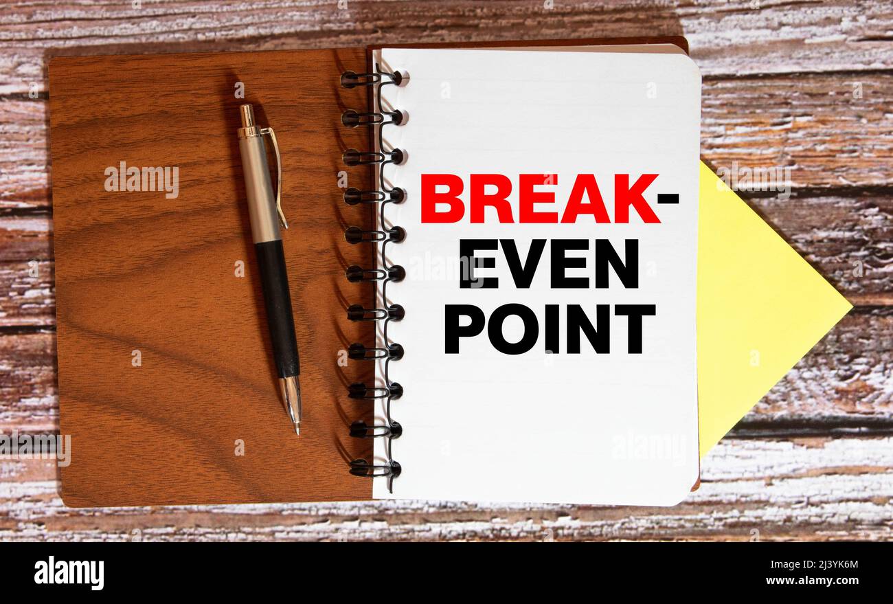 White Background Black Word on a white background Break Even Point