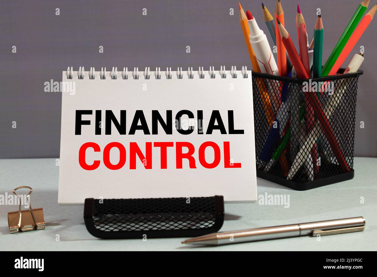 Financial Tips - written text in a notebook on white background with ...
