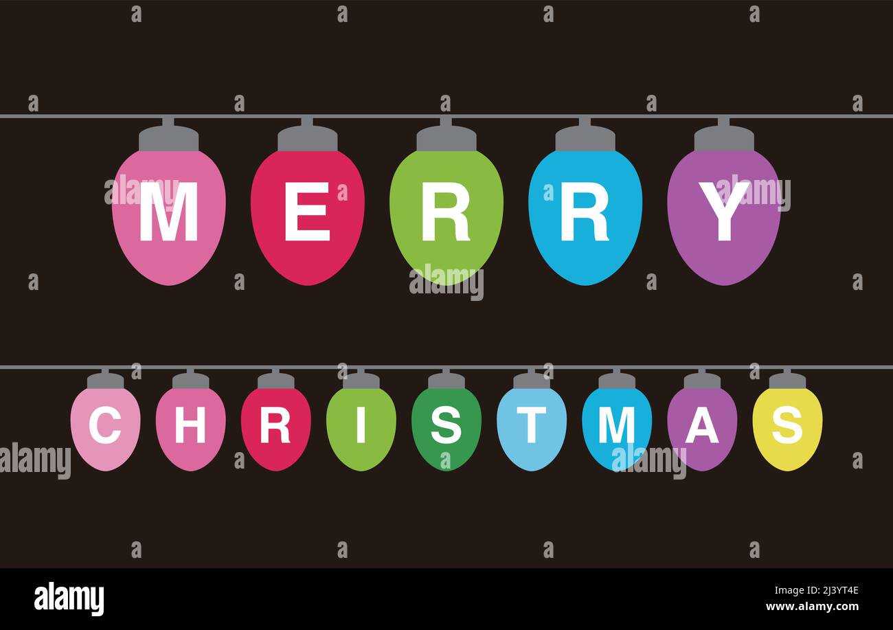 Christmas Bulb, simple Christmas element flat icon design Stock Vector
