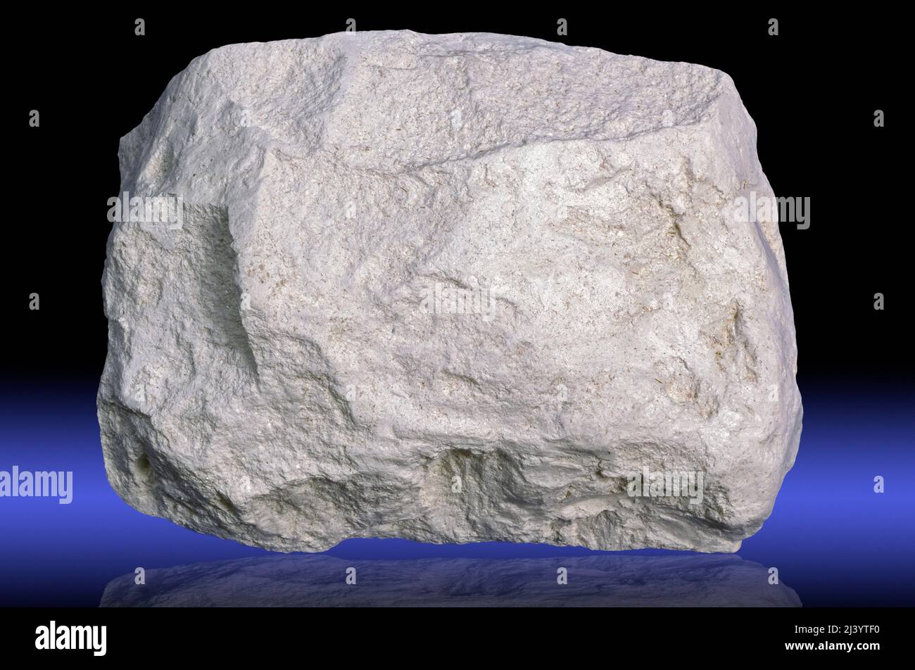 Kaolinite, a clay mineral, Georgia Stock Photo