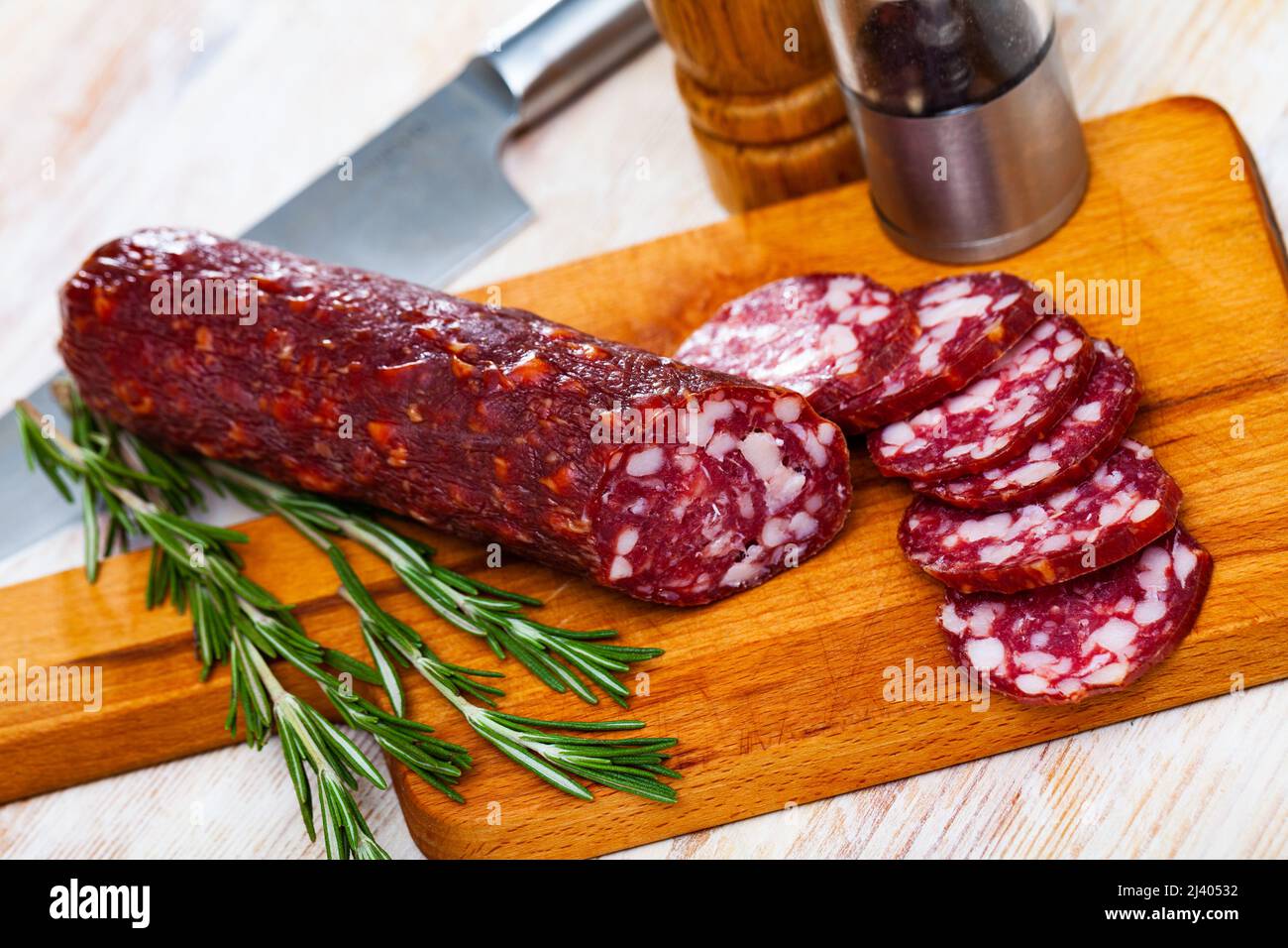 Braunschweiger sausage, traditional german sausage Stock Photo Alamy