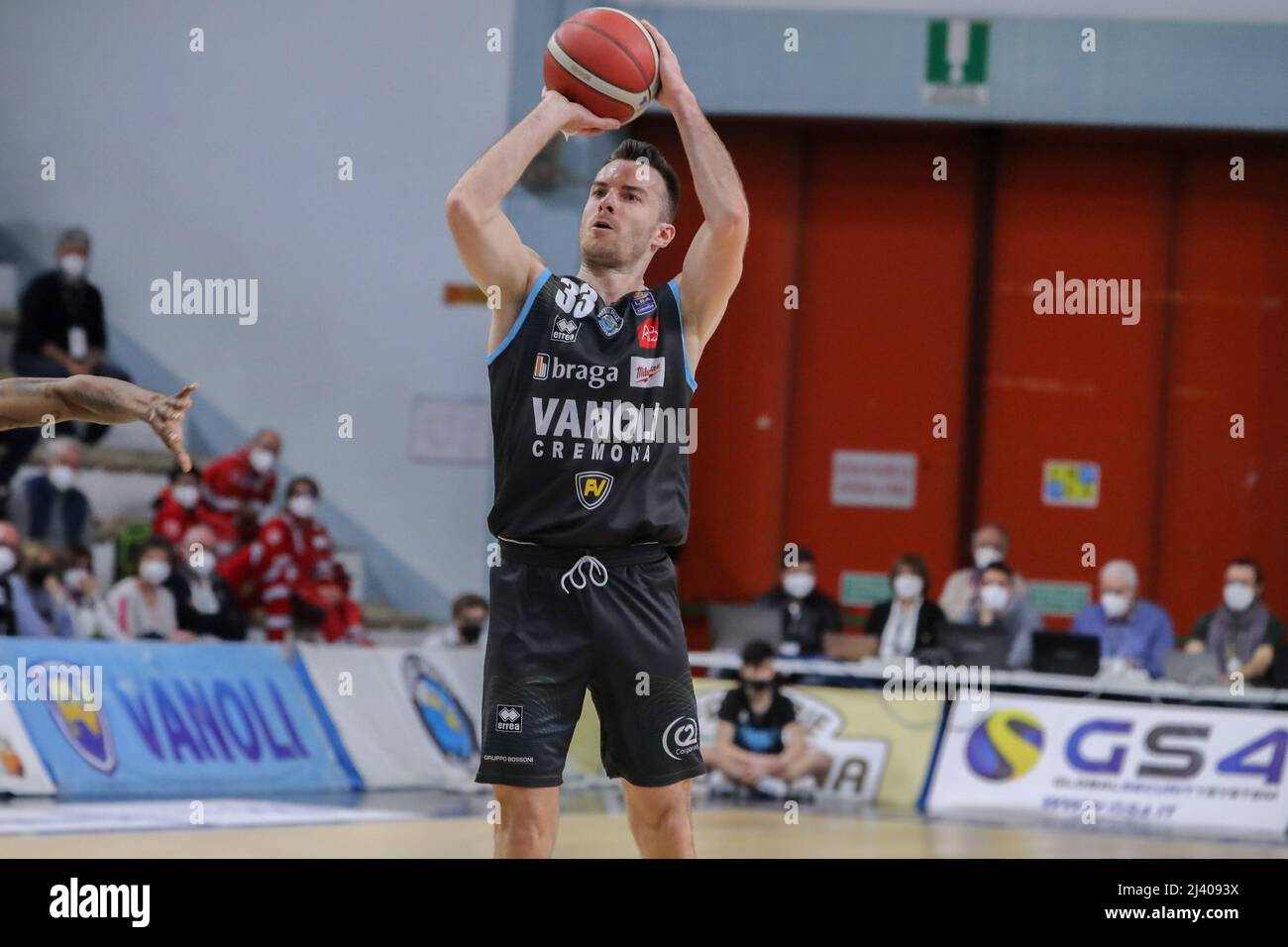 Adas Juskevicius (Vanoli Cremona) during Vanoli Basket Cremona vs