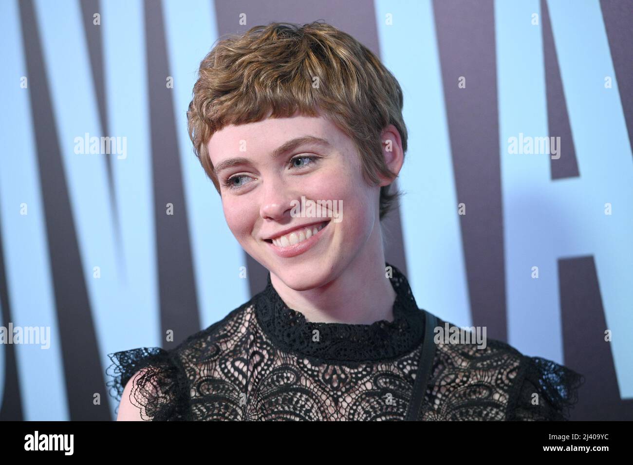New York, USA. 10th Apr, 2022. Sophia Lillis attends the New York