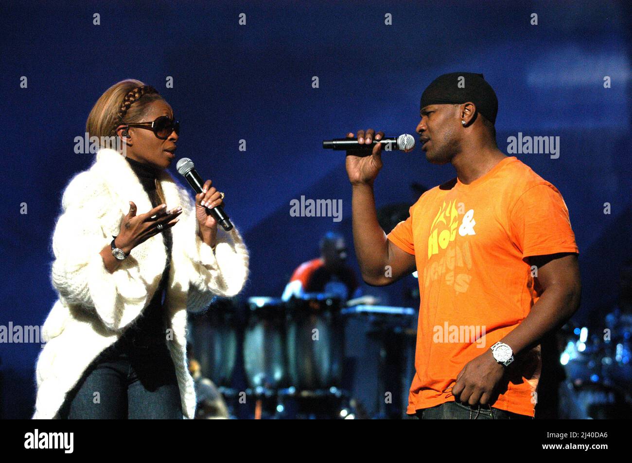Jamie Foxx & Mary J Blige Taping His TV Special "Jamie Foxx