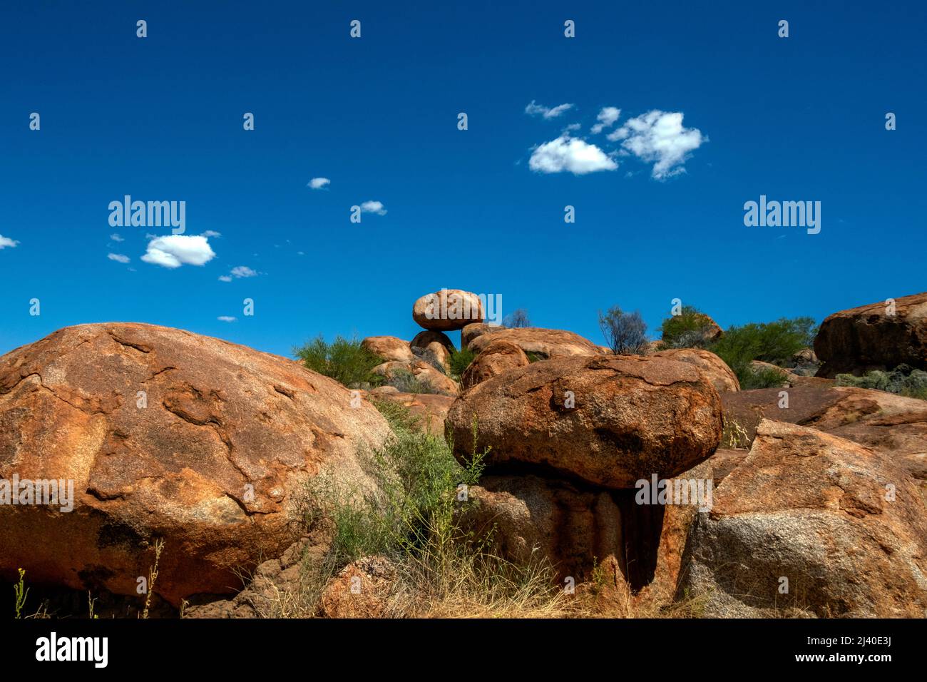 Devils Marbles in Waumungu, Central Australia Stock Photo