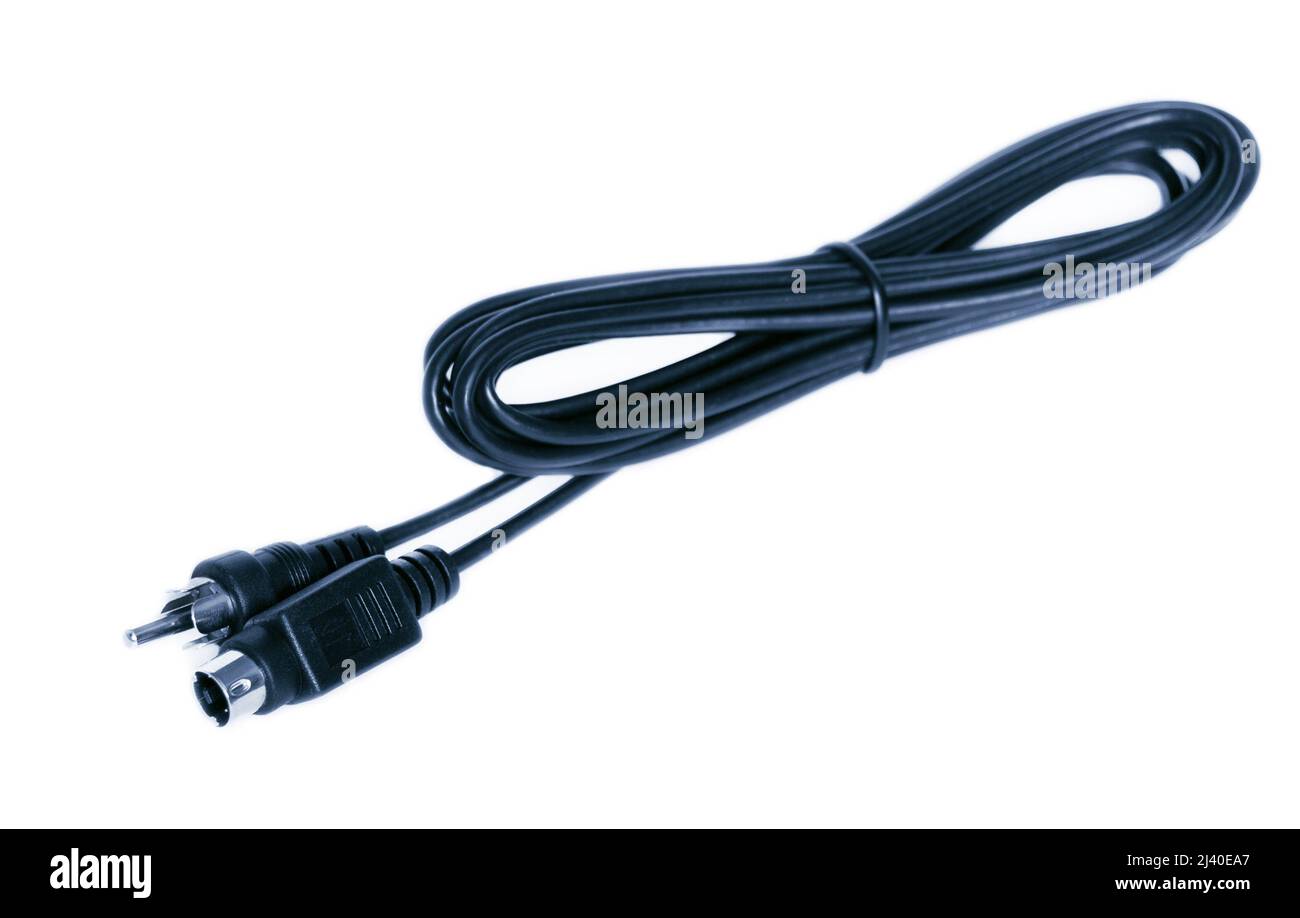some rare signal adapter cable, isolated 255 Stock Photo