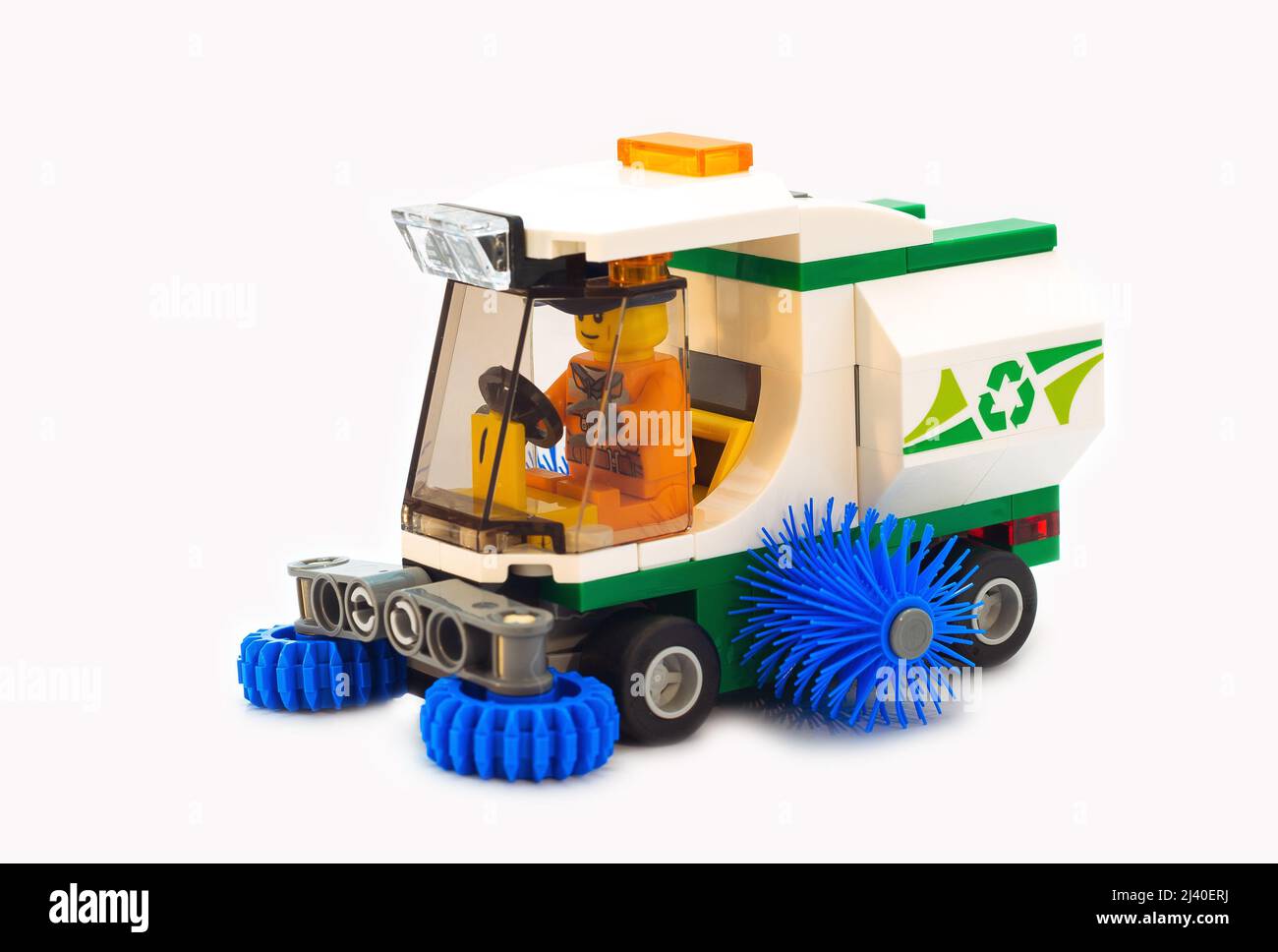 Street sweeper vehicle Cut Out Stock Images & Pictures - Alamy