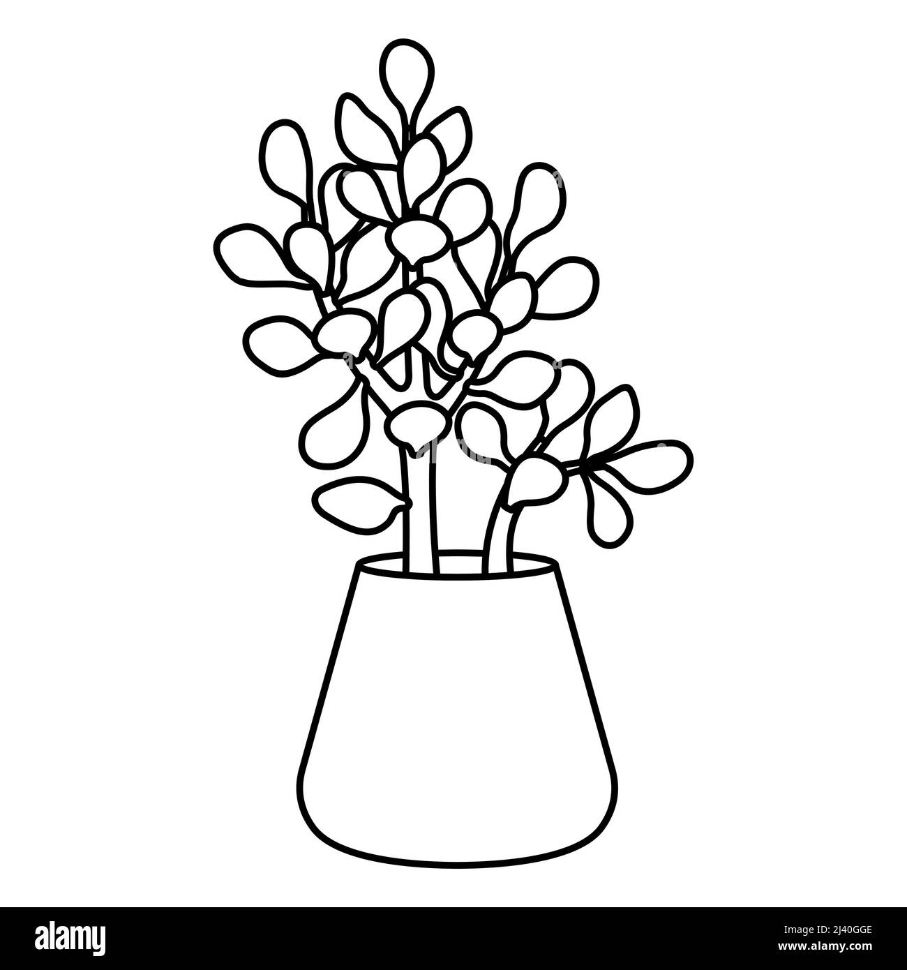 black white plant pot Imprint Painted Ceramic Planters