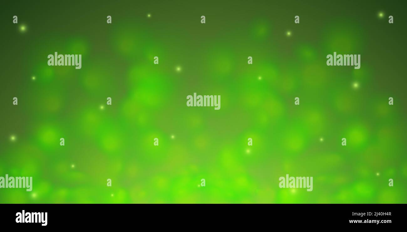 Green toxic clouds abstract horizontal vector background with steam and