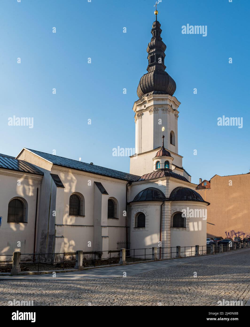 Kostel sv. Vaclava church from 13th century in Ostrava city in Czech ...